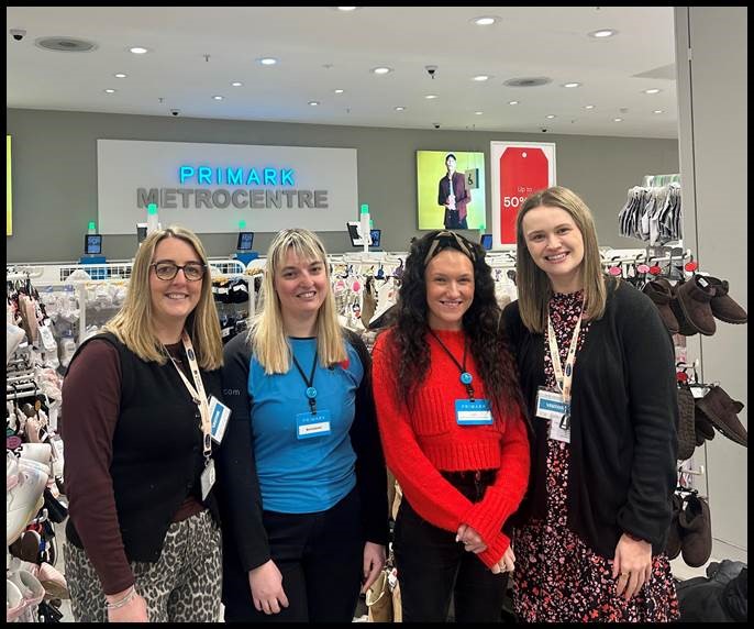 Pictured: Imogen and Bernie, DurhamEnable service users with Mel and Laura.