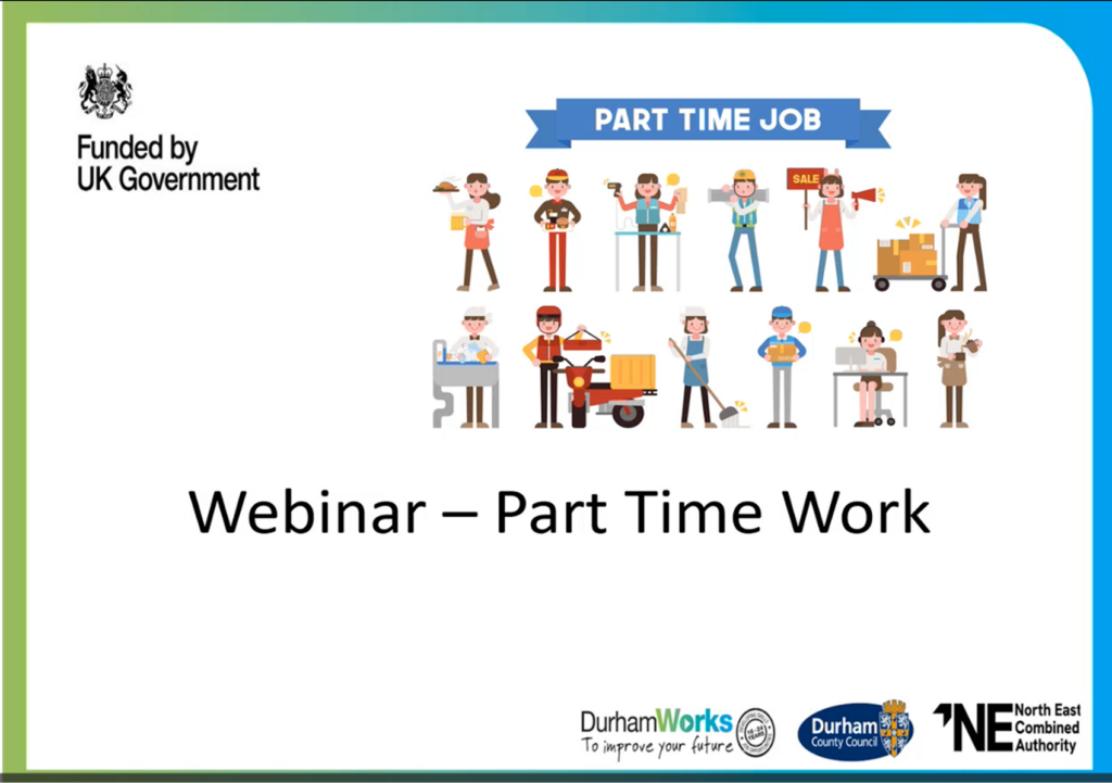Part Time Work Webinar Title Screen
